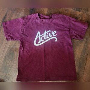 Pre-loved Active Maroon Tee Youth Size Medium